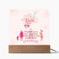 # 1 MOM -Thank You-Square Acrylic Plaque! ❤️