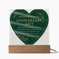 Anniversary Gift for Husband - Romantic Acrylic Plaque - Love Keepsake