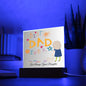 BEST DAD EVER-WISHING U THE BEST YEAR-Square Acrylic Plaque