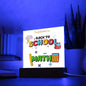 CONGRATULATIONS-BACK TO SCHOOL-Square Acrylic Plaque!❤️