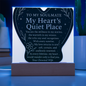 Acrylic Plaque for Soulmate - Heart's Quiet Place - Romantic Love Gift