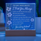 Soulmate Acrylic Plaque - I Pick You Always - Romantic Anniversary Gift