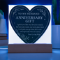 To My HUSBAND- ANNIVERSARY GIFT-ACRYLIC PLAQUE