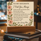 Romantic Acrylic Plaque for SOULMATE - Anniversary Gift - Love Keepsake