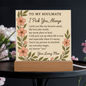 Romantic Acrylic Plaque for SOULMATE - Anniversary Gift - Love Keepsake