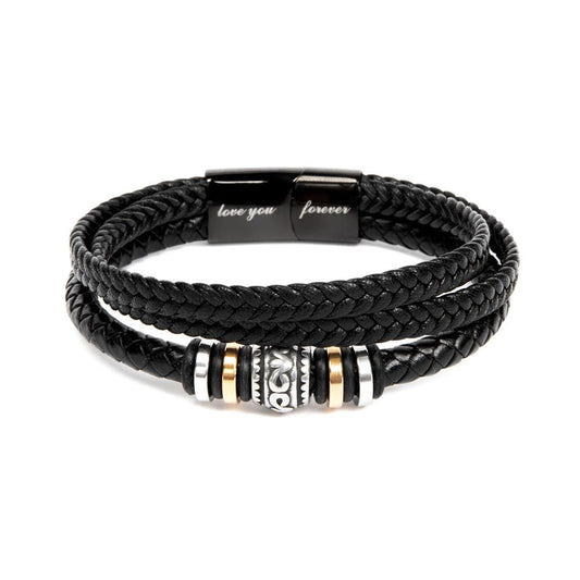 To My Soulmate Trick or Treat-Men's "Love You Forever" Bracelet