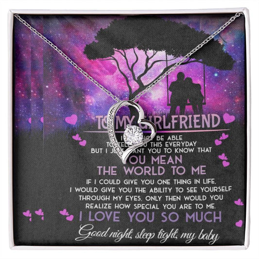 To My Girlfriend I May Not Be Able To Tell You This-Forever Love Necklace