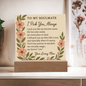 Romantic Acrylic Plaque for SOULMATE - Anniversary Gift - Love Keepsake