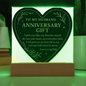 To My HUSBAND- ANNIVERSARY GIFT-ACRYLIC PLAQUE