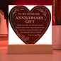 To My HUSBAND- ANNIVERSARY GIFT-ACRYLIC PLAQUE