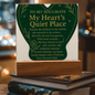 Acrylic Plaque for Soulmate - Heart's Quiet Place - Romantic Love Gift