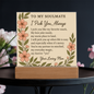 Romantic Acrylic Plaque for SOULMATE - Anniversary Gift - Love Keepsake