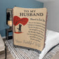 Romantic Blanket for HUSBAND - Anniversary Gift - Heirloom Woven Throw A