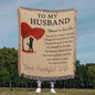Romantic Blanket for HUSBAND - Anniversary Gift - Heirloom Woven Throw A