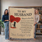 Romantic Blanket for HUSBAND - Anniversary Gift - Heirloom Woven Throw A