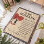 Romantic Blanket for HUSBAND - Anniversary Gift - Heirloom Woven Throw A