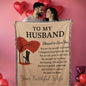 Romantic Blanket for HUSBAND - Anniversary Gift - Heirloom Woven Throw A