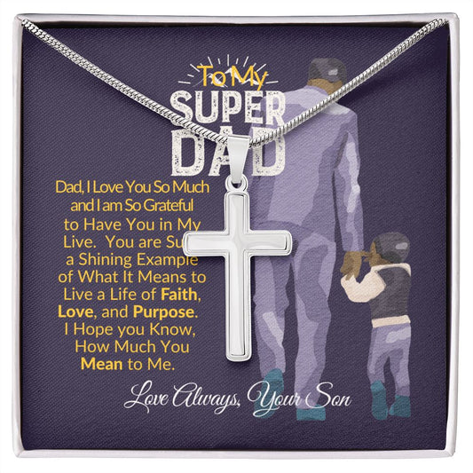 To My Super Dad-Faith Cross Chain