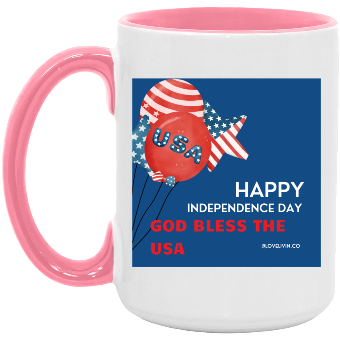 independence day GOD USA-15oz. Accent Mug