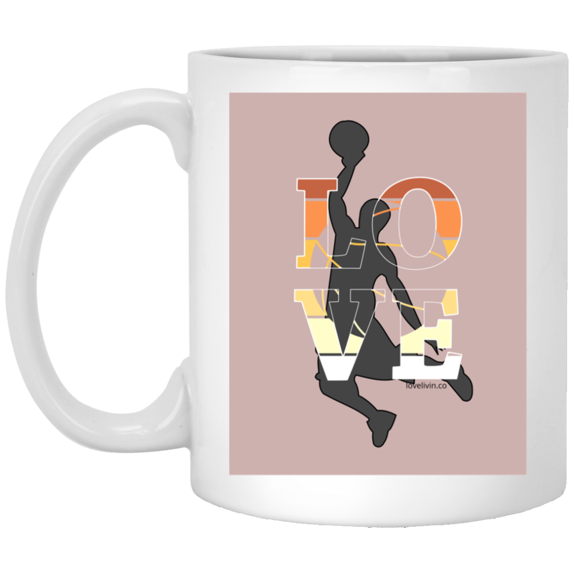 Basketball Lover-11 oz. White Mug