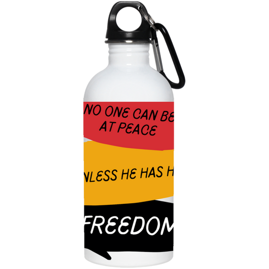 Red Yellow Green Illustrative Quotes Stainless Steel Water Bottle