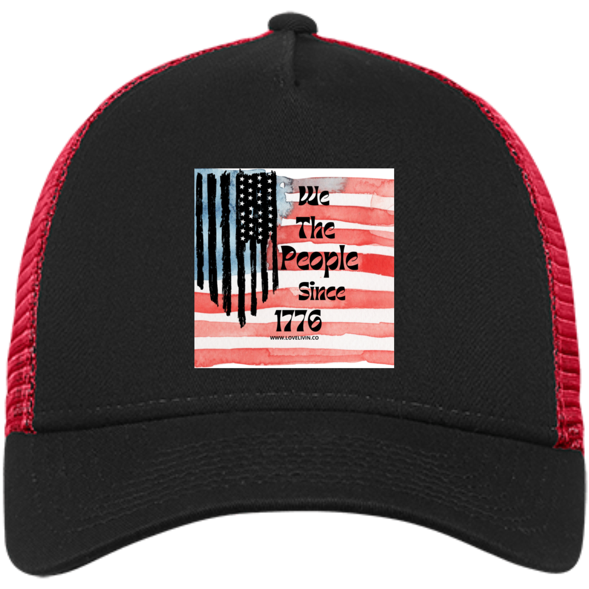 WE THE PEOPLE SINCE 1776-B Embroidered Snapback Trucker Cap