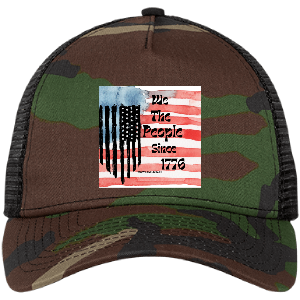 WE THE PEOPLE SINCE 1776 (1) NE205 Embroidered Snapback Trucker Cap