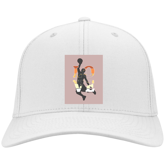 Love Basketball- Embroidered Flex Fit Twill Baseball Cap