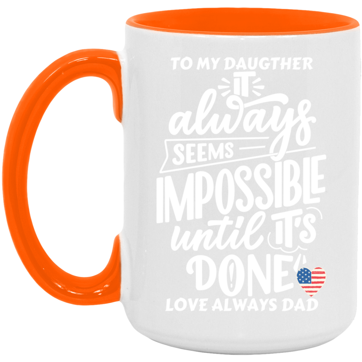 Black White 15oz. Accent Mug