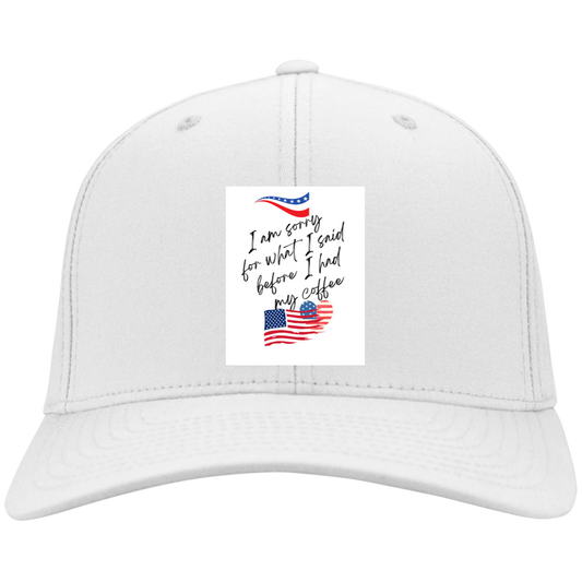 Free Handwritten Funny Quote T-Shirt Embroidered Twill Cap