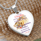 To My Daughter- Exceptional- Heart Pendant Necklace