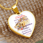 To My Daughter- Exceptional- Heart Pendant Necklace