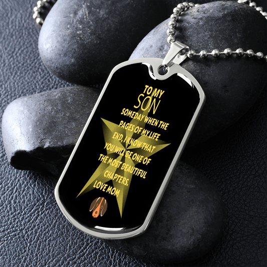 TO MY SON - Love-Dog Tag