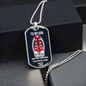 To My Son - Funny Sneaker Gift - Silver - Dog Tag
