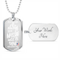 To My Daughter - Always - Dog Tag