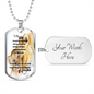 To My Son - Grow- Dog Tag
