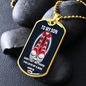 To My Son - Funny Sneaker Gift - Silver - Dog Tag