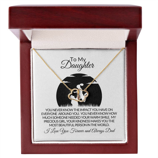 To My  Daughter -  Everlasting Love Necklace