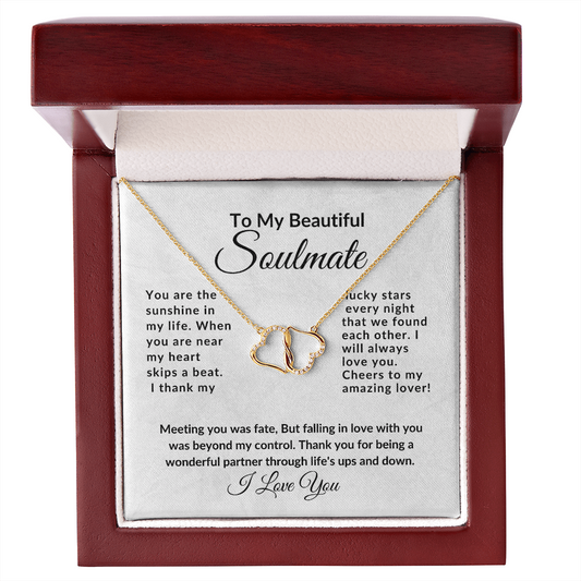 To My Beautiful Soulmate-Stunning -Everlasting Love Necklace