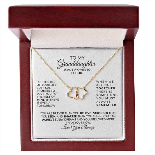 To My Granddaughter-Beautiful-Everlasting Love Necklace