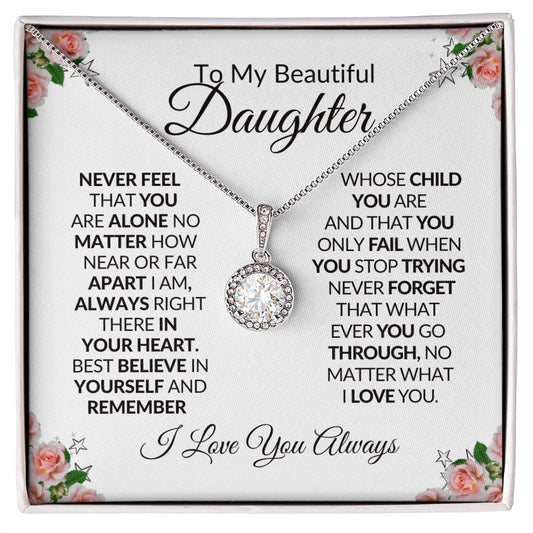 To My Beautiful Daughter-Eternal Hope Necklace
