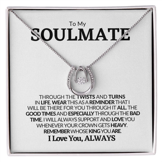 To My Soulmate I Love You- Pendant Necklace💕