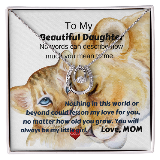 To My Beautiful Daughter - Lucky - Pendant Necklace
