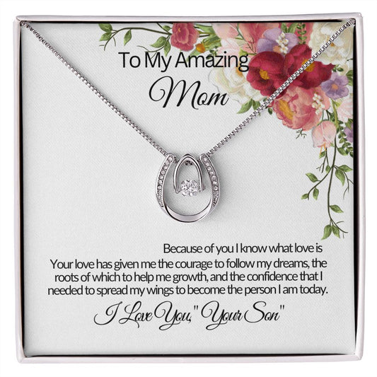 To My Amazing Mom -I Know What Love Is- Pendant Necklace 💕