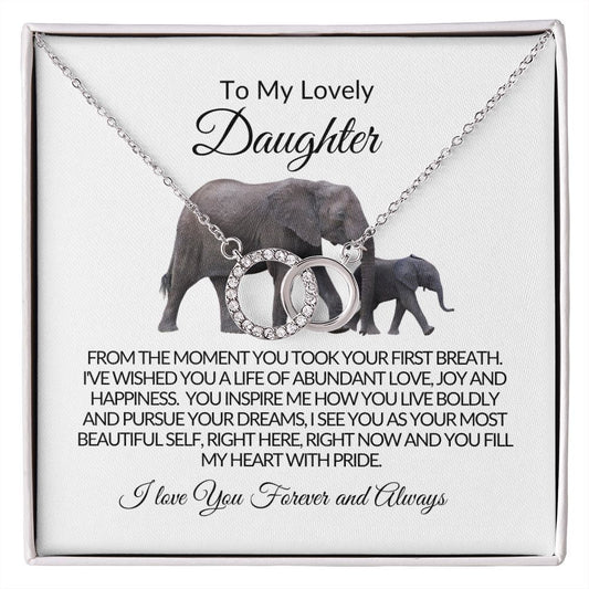 To My Lovely Daughter - Perfect Pair Necklace