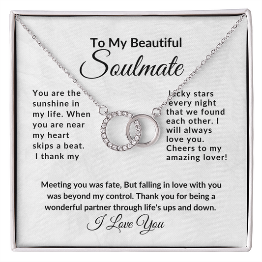 To My Beautiful Soulmate-Better-Perfect Pair Necklace