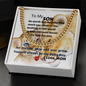 To My Son - Grow- Cuban Link Chain