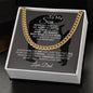 To My Son -Cuban Link Chain