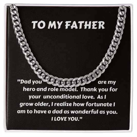 "TO MY FATHER AS I GROW OLDER."
