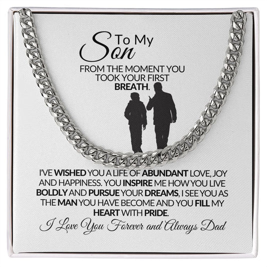To My Son - Cuban Link Chain